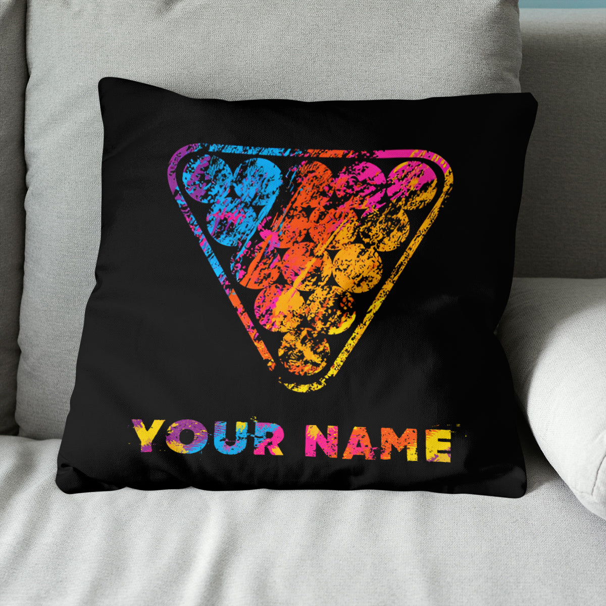 Billiard Paint Color Pool Balls Pillow Custom Pillow Best Billiard Gifts VHM0832