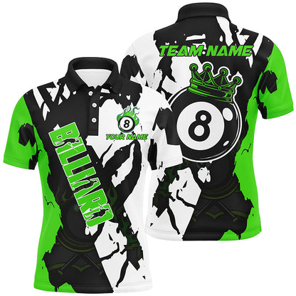 Personalized Multi-Color 8 Ball Pool Grunge Style Billiard Shirts Custom Billiard Team Jersey Apparel TDM1572