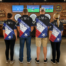 Load image into Gallery viewer, Personalized Grunge Texas Flag Darts Shirt For Women Custom Patriotic Texas Darts Team Jersey TDM5420