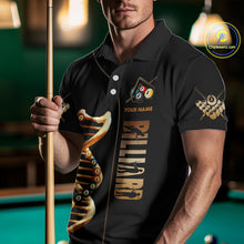 Load image into Gallery viewer, Funny DNA Billiard Shirt For Men Custom 8 Ball Pool &amp; Beer That's Why I'M Here Team Jersey TDM4565