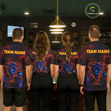 Load image into Gallery viewer, Funny Neon Tornado 8 Ball Billiard Shirt For Men Custom Pool Team Jersey Polo &amp; 1/4 Zip TDM5445
