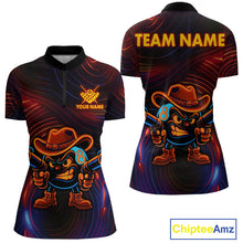 Load image into Gallery viewer, Funny Neon 8 Ball Billiard Shirt For Women Custom Pool Team Shirt, Billiard Jersey Polo &amp; 1/4 Zip TDM5446