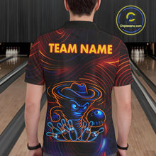 Load image into Gallery viewer, Funny Neon Tornado Pin Bowling Shirt For Men Custom Bowling Team Jersey Polo &amp; 1/4 Zip TDM6148