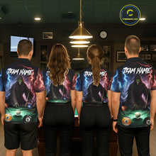 Load image into Gallery viewer, Funny Grim Reaper Lightning Billiard Shirt For Men Custom Pool Balls Team Jersey Polo &amp; 1/4 Zip TDM6410