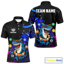 Load image into Gallery viewer, Funny Shark Pool Balls Men's Billiard Shirts Custom Billiard Jerseys, Billiard Team Shirts TDM4076