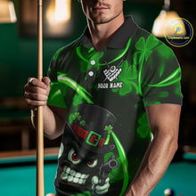 Load image into Gallery viewer, Personalized St Patrick Day 8 Ball Billiard Shirt For Women, Funny Shamrock Luckiest Billiard Jersey TDM5357