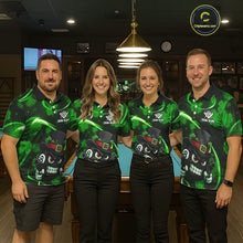 Load image into Gallery viewer, Personalized St Patrick Day 8 Ball Billiard Shirt For Women, Funny Shamrock Luckiest Billiard Jersey TDM5357