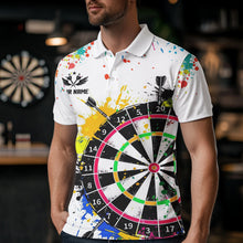 Load image into Gallery viewer, Funny Dartboards Colorful Paint Aim Shoot Swear Repeat Darts Shirt For Men Custom Darts Team Jersey TDM1585
