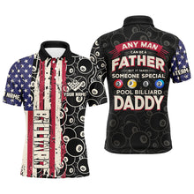 Load image into Gallery viewer, Retro American Flag Patriotic Billiard Shirts For Men Custom Pool Billiard Father's Day Shirts Gift TDM1604