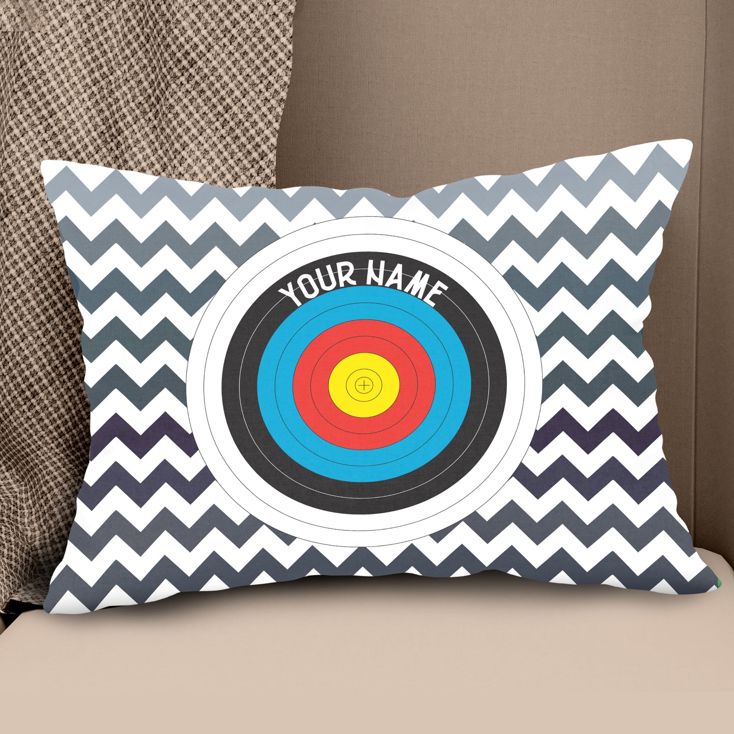 Personalized Archery 3d Target Throw Pillow Best Custom Target Pillows  TDM0764