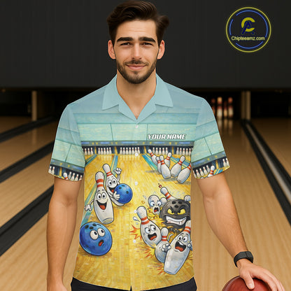 Funny Strike Bowling Hawaiian Shirt For Men And Women Custom Bowling Team Jersey, Bowling Outfit TDM6168