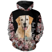 Load image into Gallery viewer, Golden Retriever Floral Custom Full Printing Shirts For Dog Mom, Gift For Dog Lovers TDM0042