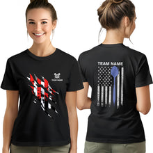 Load image into Gallery viewer, Grunge American Flag Darts T-Shirts Custom Patriotic Darts Team Shirts, Darts Lover Shirts TDM3930