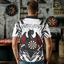 Load image into Gallery viewer, Personalized Dragon Darts Jersey For Men Custom Darts Polo &amp; Quarter Zip Team Shirts |Red TDM6310