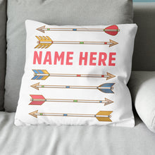 Load image into Gallery viewer, Personalized Funny Archery Arrows Throw Pillow, Archery Decorative Pillow TDM0900
