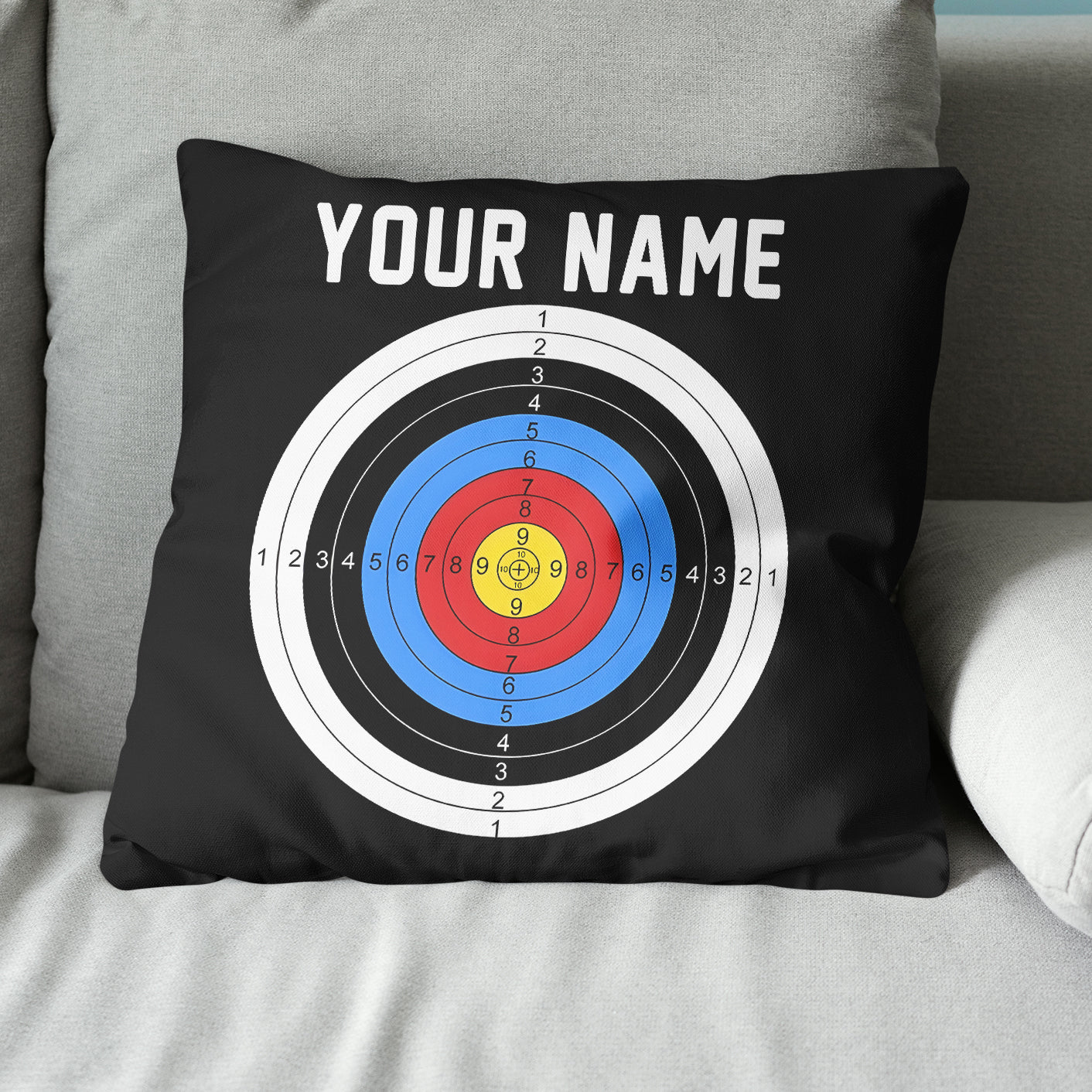 Personalized Black Pillow Archery 3d Target Best Archery Target Pillow TDM0747
