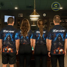 Load image into Gallery viewer, Custom Fire 8 Ball &amp; 9 Ball Grim Reaper Billiard Shirt For Women, Pool Team Jersey Polo &amp; 1/4 Zip TDM6563