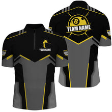 Load image into Gallery viewer, Billiard Jerseys For Men Custom Polo &amp; Quarter-Zip Billiard Shirts, Team Pooler Short Sleeve |Yellow TDM2322