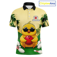 Load image into Gallery viewer, Custom Cute Chicken Summer Bowling Shirts For Men, Funny Bowling Team Jersey Polo &amp; 1/4 Zip TDM6591