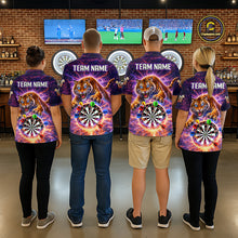 Load image into Gallery viewer, Colorful Thunder Lightning Tiger Darts Shirt For Women Custom Darts Jersey Team Polo &amp; 1/4 Zip TDM5686