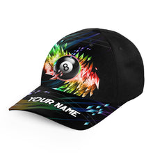 Load image into Gallery viewer, Personalized Colorful Frozen Ice Billiard Hats Custom Adjustable 3D Billiard Baseball Caps For Pooler TDM1432