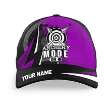 Load image into Gallery viewer, Personalized Purple Jerseys 3D Full Printed Archery Hats, Custom Baseball Archery Caps For Men And Women TDM0724