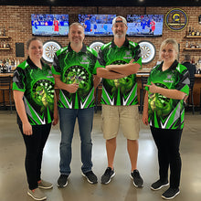 Load image into Gallery viewer, Green Funny Sauropod Darts Shirt For Men Custom Lightning Darts Team Jersey Polo &amp; 1/4 Zip TDM5967