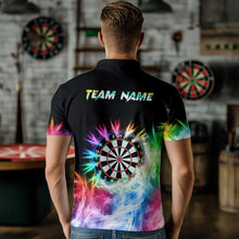 Load image into Gallery viewer, Icy Colorful Light Mens Darts Polo &amp; Quarter Zip Shirts Custom Dart Shirts For Team Darts Jerseys TDM3283