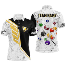 Load image into Gallery viewer, Billiard Balls 9 Ball Pool Grunge Style Custom Billiard Shirts For Men, 9 Ball Billiards Jerseys TDM2090