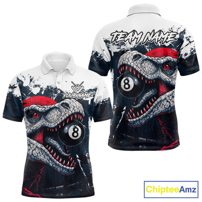 Personalized Sauropod 8 Ball Billiard Shirt For Men Custom Billiard Team Shirts, Pool Jersey |Red TDM4766