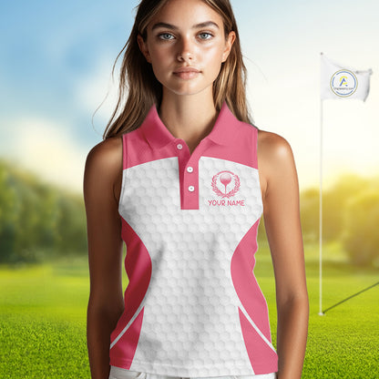 Womens Funny Golf Shirts Pub Flamingo Golf Clothing Custom Golf Team Sleeveless Polo, Golf Upf Shirts NYN2997