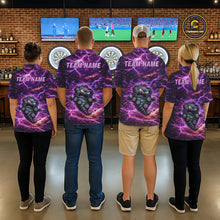 Load image into Gallery viewer, Purple Funny Scary Tornado Dartboard &amp; Arrow Women Darts Polo Shirt Custom Dart League Shirts NYN2643