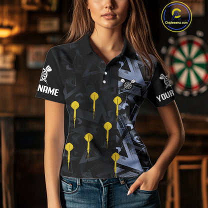 Persionalized Abstract Pattern Dart Arrows Dart Shirt For Women, Dart Team Jerseys NYN0107