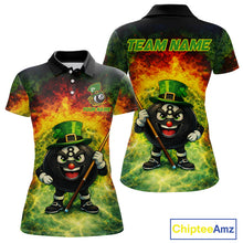 Load image into Gallery viewer, Red &amp; Green Shamrock Thunder Funny Pool 8 Ball Women Billiard Shirt Personalized Balls Billiard Shirts NYN2653