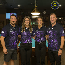Load image into Gallery viewer, Thunder Purple Smokes Grim Reaper Ball 8 Billiards Pool Shirt For Men Personalized Billiard Team Names NYN2695