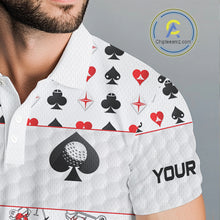 Load image into Gallery viewer, Poker Mens Golf Polo Shirt Personalized Name Funny Golf Top For Team Golfer Gift For Men NYN2850