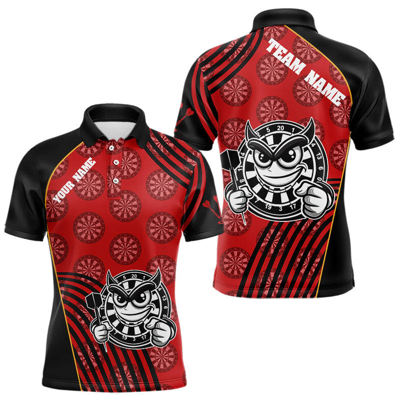 White And Black Dartboards Funny Dart Shirts For Men, Custom Dart Jerseys NYN0015
