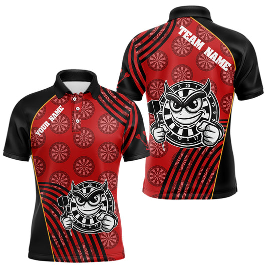 White And Black Dartboards Funny Dart Shirts For Men, Custom Dart Jerseys NYN0015