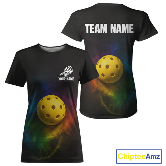 Custom Funny Pickleball T-Shirt For Women Colorful Pickleball, Outfit Pickleball Lovers NYN1175