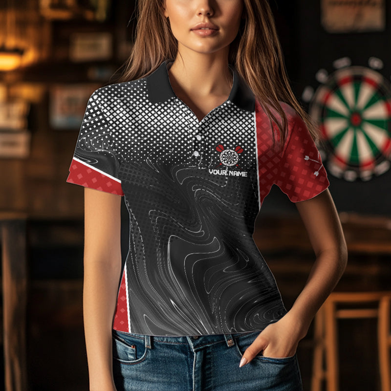 White Dart Arrow Custom Hexagon Dart Shirts For Women, Dart Team Jerseys NYN0018
