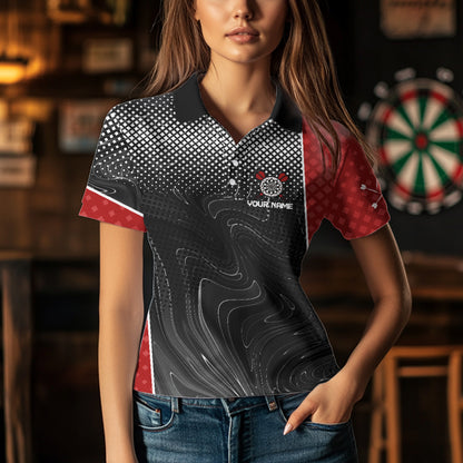 White Dart Arrow Custom Hexagon Dart Shirts For Women, Dart Team Jerseys NYN0018