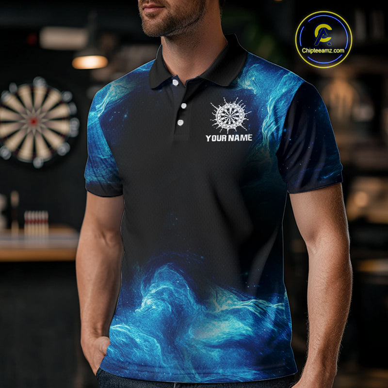 Dripping Water Dartboard Darts Shirt For Men - Name Personalization Darts Jersey NYN0348