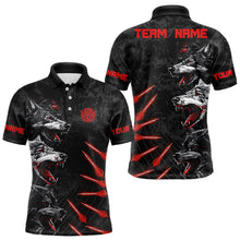 Load image into Gallery viewer, Custom Black-Red Wolfs Grunge Dart Shirts For Men Outfits Dart Tournament Jerseys NYN0032