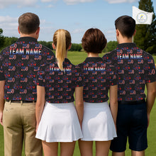Load image into Gallery viewer, USA 250Th Anniversary Mens Golf Polo Shirt Custom Golf Pattern Patriotic Golf Tops |Black NYN3389