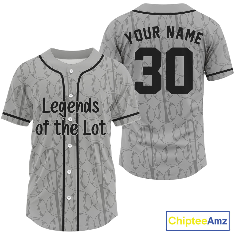 Legend Of The Lot Men's Retro Baseball Jersey Custom  Shirt For Baseball Fans NYN0911