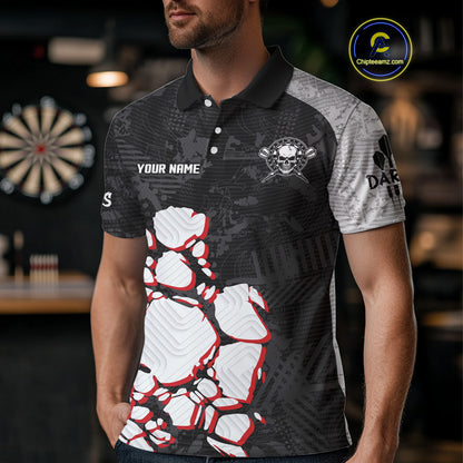 Skull Dart Boards Custom Multi-Color Dart Shirt For Men, Dart Team Jerseys NYN0095
