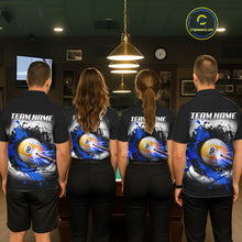 Load image into Gallery viewer, Lightning Blue Billiard 8 Ball &amp; 9 Ball Shirt For Men Custom Grunge Pool Team Billiard Jersey NYN3442