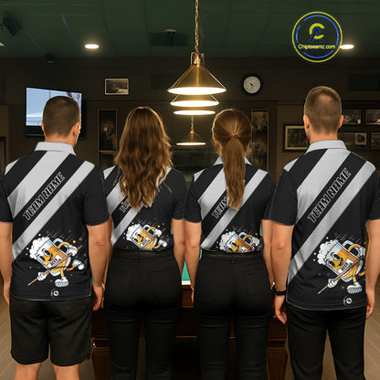 Black Grey Funny Beer Runner 8 Ball Women Billiards Shirt Personalized Pool Balls Billiard Team Names NYN2680