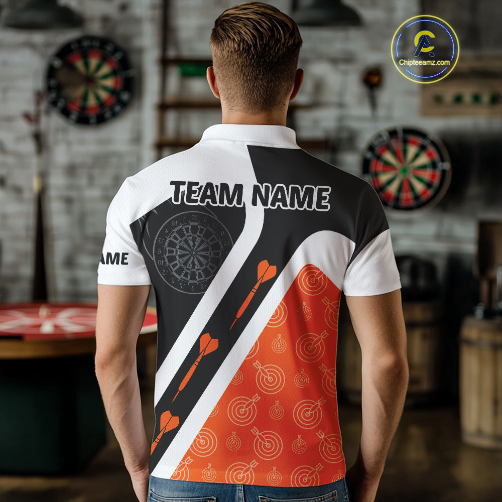 Custom Darts Board Orange Flying - Eagles Dart Shirts For Men, Dart Team Jerseys NYN0062