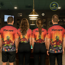 Load image into Gallery viewer, Skeleton Play 8 Ball Pool Women's Billiard Polo &amp; 1/4 Zip Team Shirt Custom Funny Billiard Attire NYN2480
